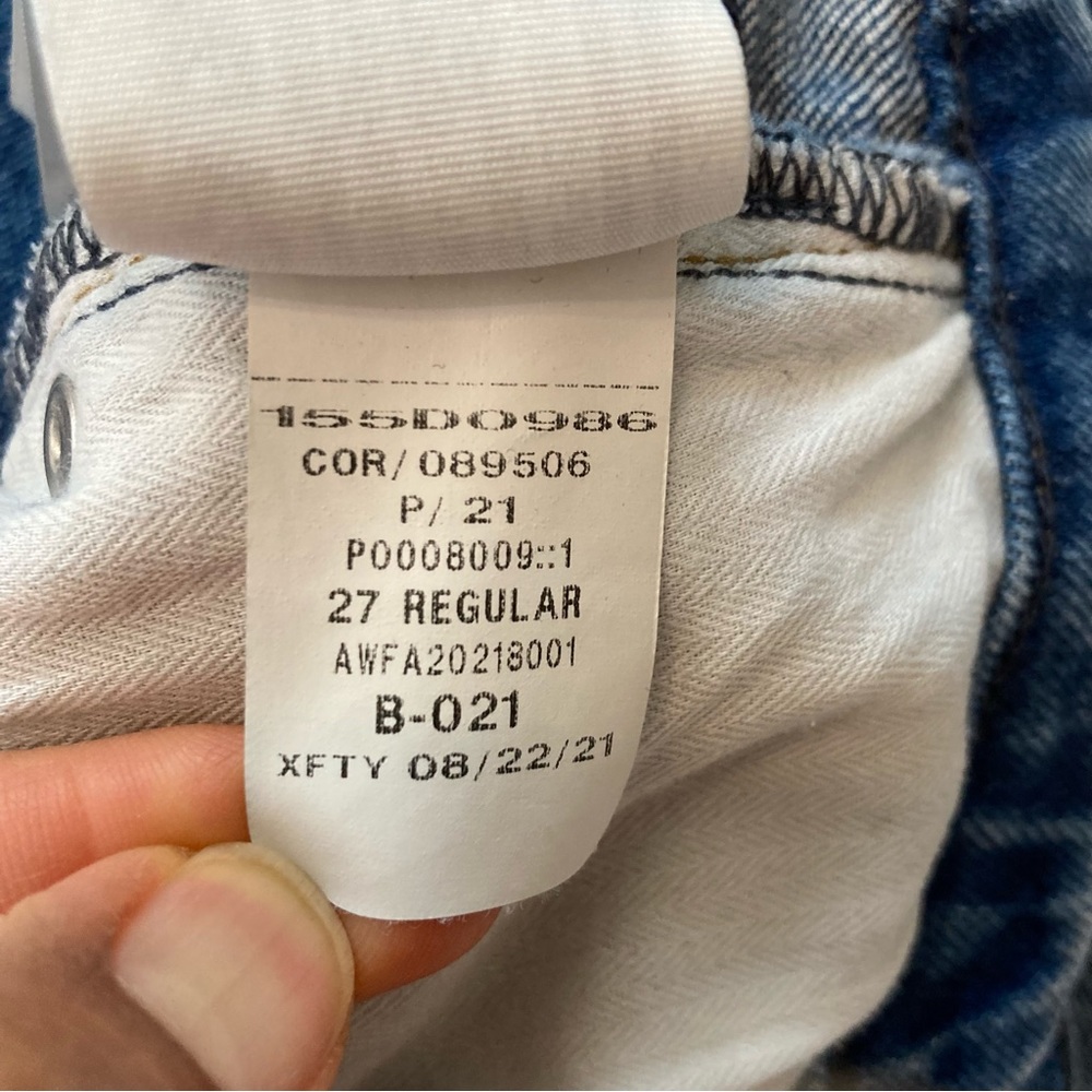 Abercrombie & Fitch The ‘90s Straight Ultra High Rise W Criss Cross Waist - Picture 15 of 15